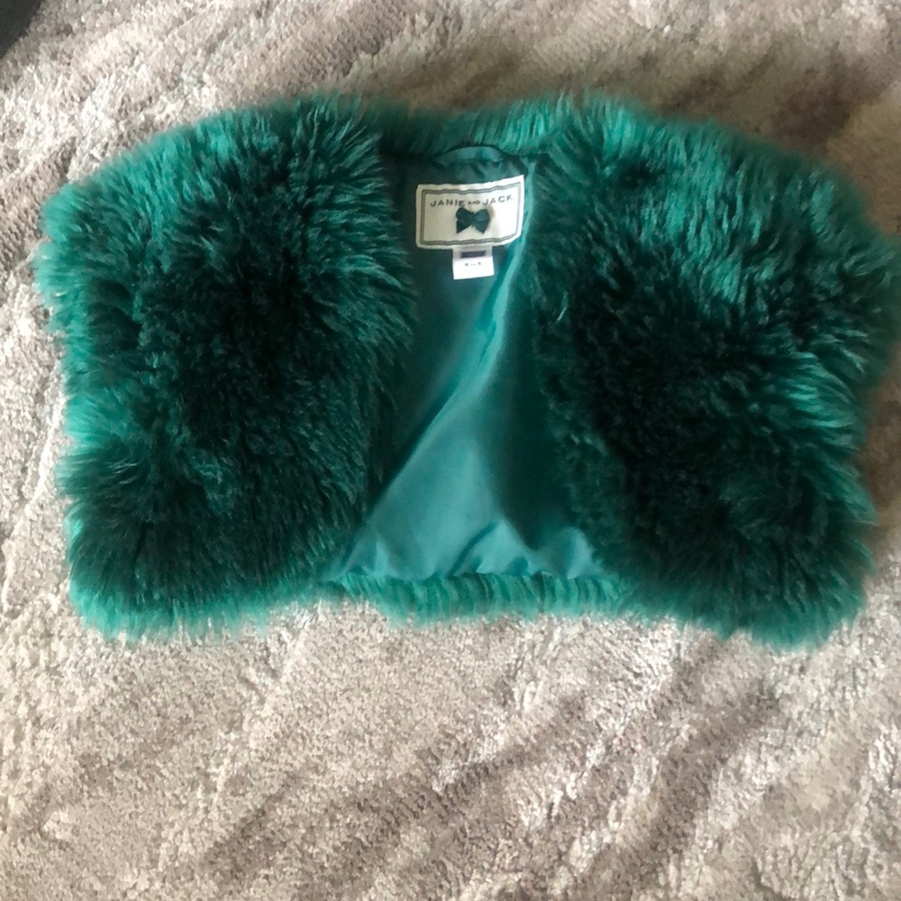 Janie & Jack Faux Fur Bolero Size 5-6
